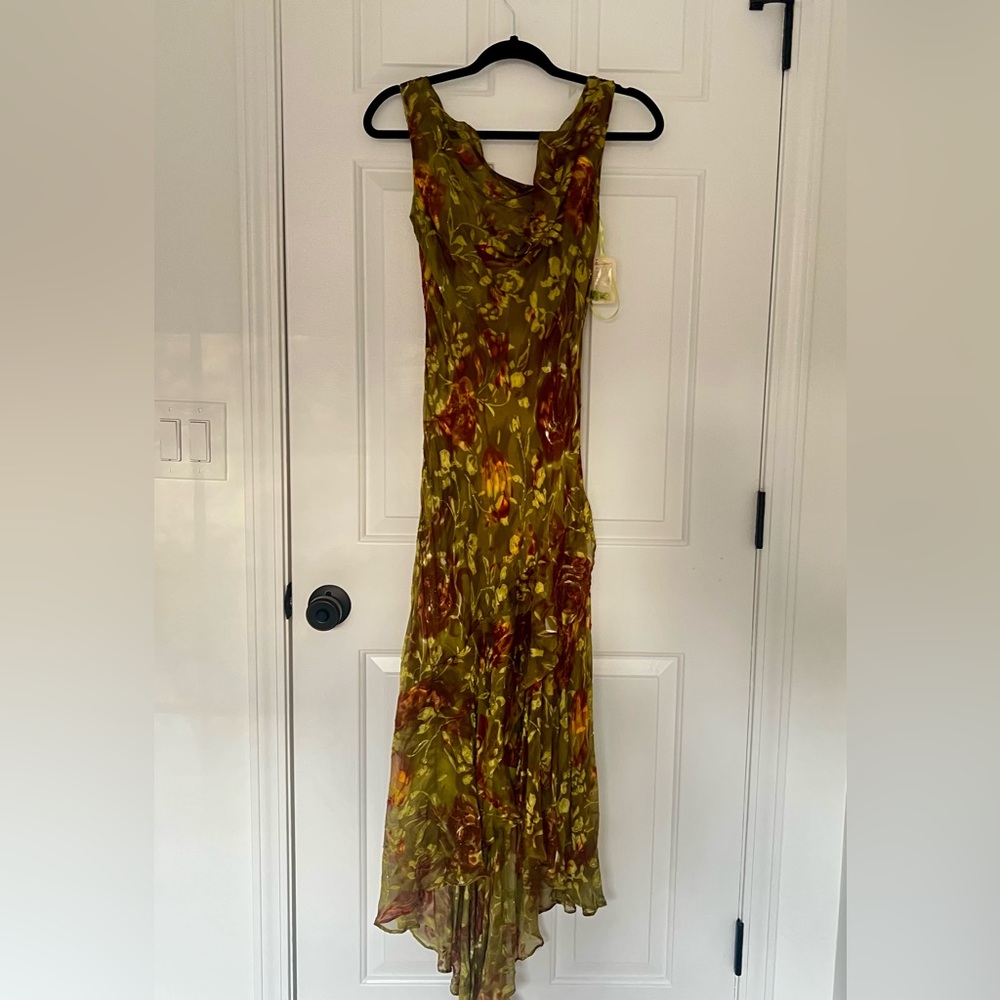 Vintage 90’s Sue Wong Saks Fifth Avenue Beaded Floral Midi Fairy Dress